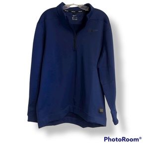 Men's Nike Golf Blue Long Sleeve Quarter Zip XL